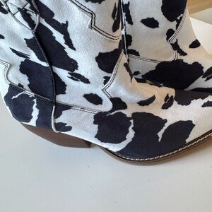 Cow Print Western Boots